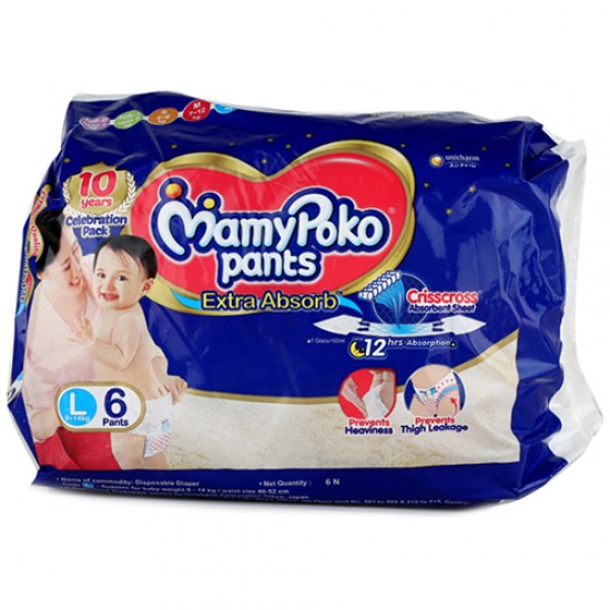 MamyPoko ( Large - 6  pants ) 