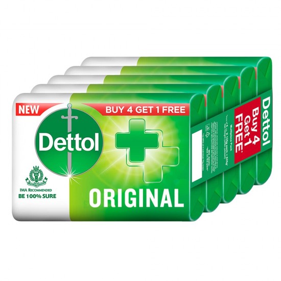 Dettol 5 soaps Pack ( 375 gr )