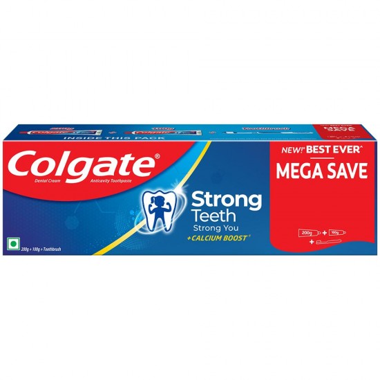 Colgate Strang Teeth 200gm + 100 gm