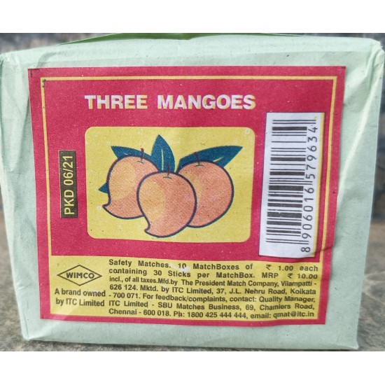 Three Mangoes Match Box